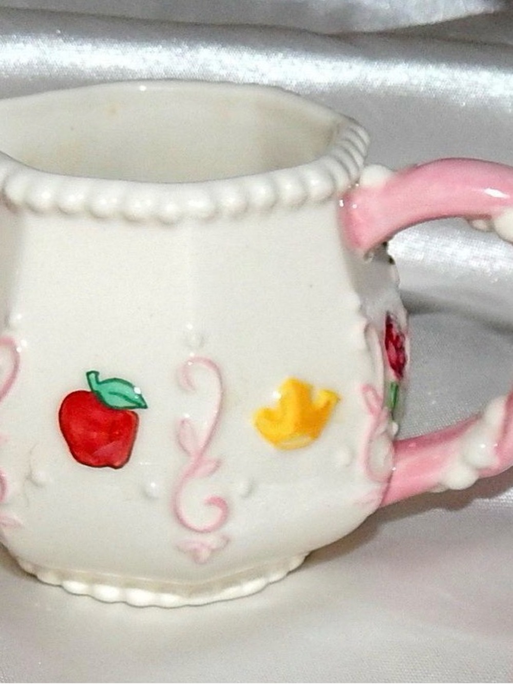 Disney Princess Pink and White Porcelain Play Tea Set - Picture 3 of 9